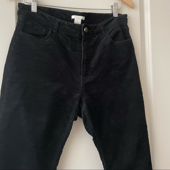 H&M black ankle length corduroy pants Size US12 - Picture 5 of 16